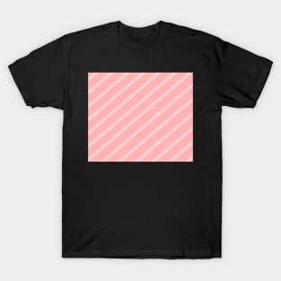 Diagonal lines - pink. T-Shirt